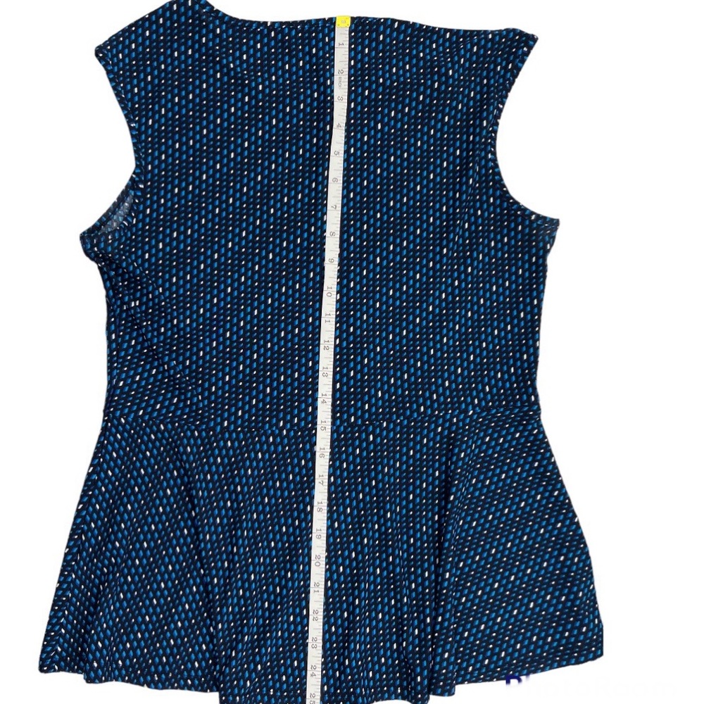 Roz and Ali Sleeveless Top Peplum Tank Silky Soft Small - Picture 10 of 10